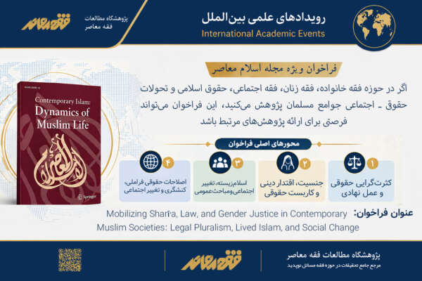 فراخوان ویژه مجله  Contemporary Islam(اسلام معاصر)
